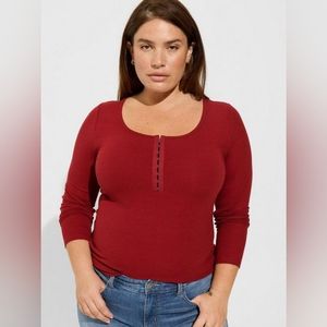 NWT Torrid Rib Scoop Neck Top 0/L/12